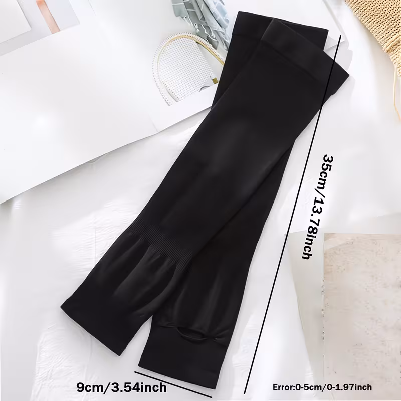 3 Pairs of Men's and Women's Summer Arm Sleeves - Lightweight Breathable Ice Silky Fiber Fabric, Elastic Sunshade Sleeves for Outdoor Sports and Casual Wear