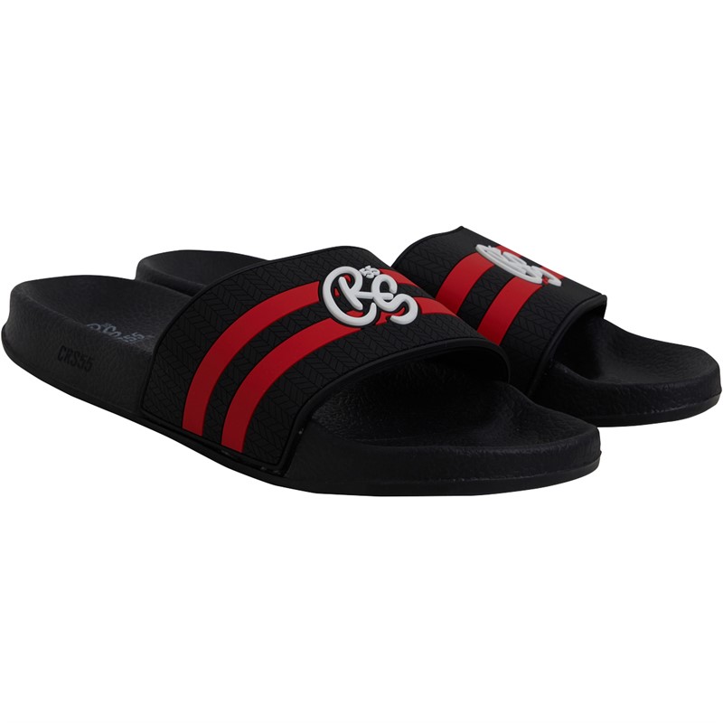 Crosshatch
Mens Hamlax Sliders Black/​Red