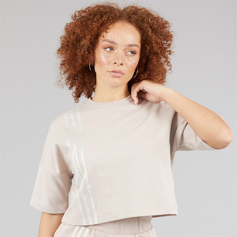 adidas Originals
Womens Off Placed 3-Stripes T-Shirt Wonder Taupe