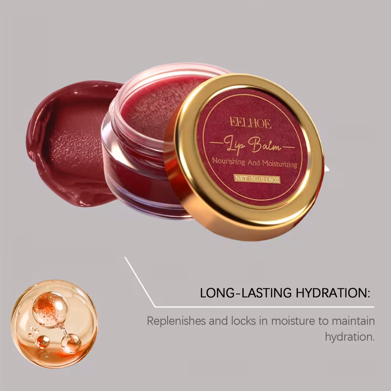 EELHOE Beet Root Shea Butter Lipstick | Deeply Moisturizes Lip Skin, Fresh and Non-Greasy, Suitable for All Skin Types, Long-Lasting Moisturizing Cream with Safe Formula and Moisturizing Ingredients