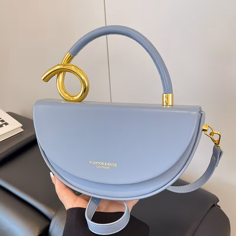 Trendy And Popular Cross-Border Handbag Featuring a Minimalist Design, Perfect for Women. This High-Quality Solid Color Shoulder And Crossbody Bag Is a Must-Have