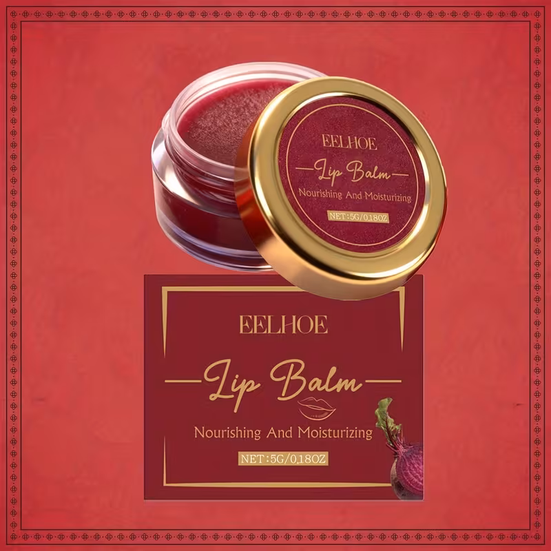 EELHOE Beet Root Shea Butter Lipstick | Deeply Moisturizes Lip Skin, Fresh and Non-Greasy, Suitable for All Skin Types, Long-Lasting Moisturizing Cream with Safe Formula and Moisturizing Ingredients