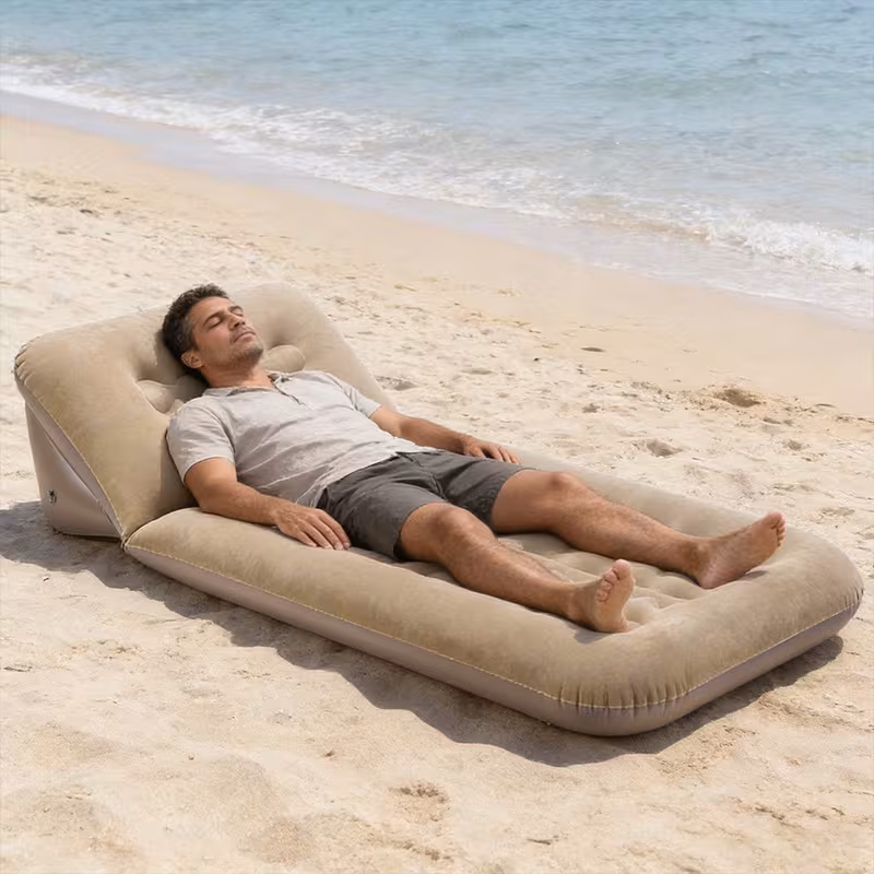 Multifunctional Outdoor Camping Folding Inflatable Bed, Portable Foldable, Quick Inflation, Thickened Comfort, Stable Load-Bearing, with Lightweight Storage,