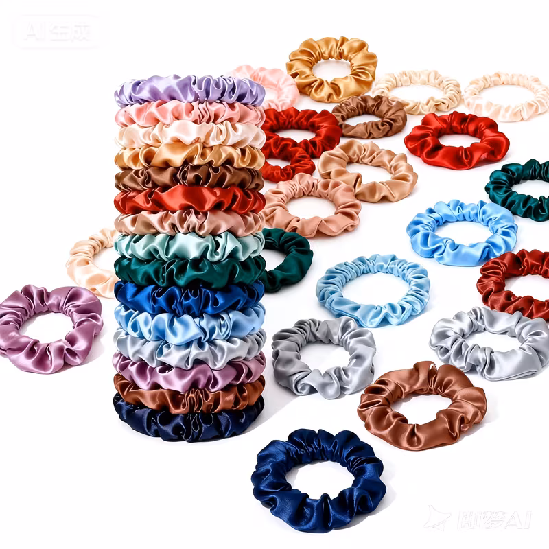 20pcs Premium Satin Hair Tie Set, Wedding, Party, and Daily Hairstyle Accessory Gift Set