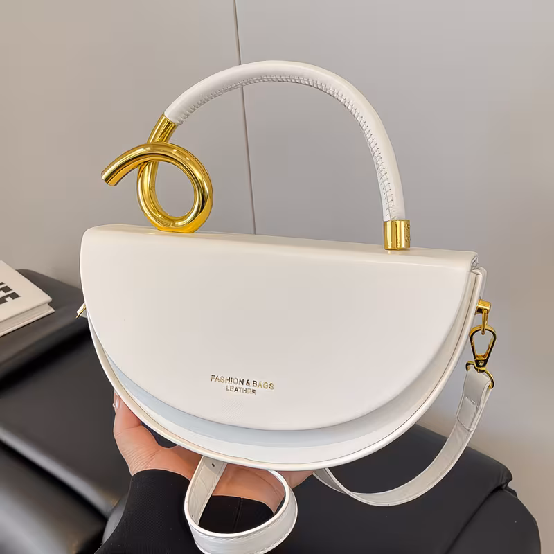 Trendy And Popular Cross-Border Handbag Featuring a Minimalist Design, Perfect for Women. This High-Quality Solid Color Shoulder And Crossbody Bag Is a Must-Have