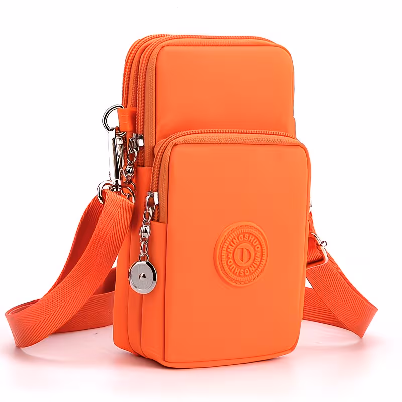 Women's Crossbody Bag, New Style Phone Bag, Small Crossbody Purse, Oxford Fabric Phone Pouch, Vertical Mini Coin Purse, Wristlet Bag