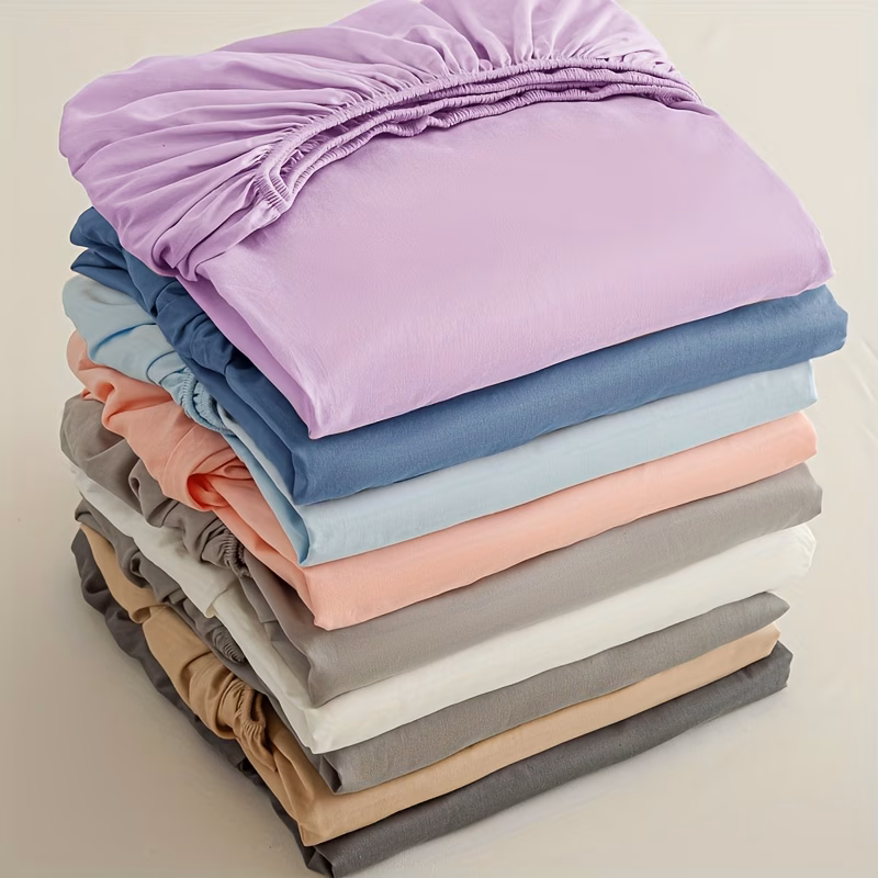 A Solid Color Brushed Bed Cover, Bedspread, Bedding, Excluding Pillowcases