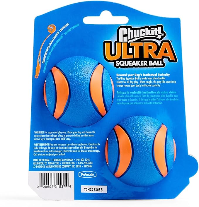 Chuckit - Ultra Squeaker Ball 2 Pack - 1 piece