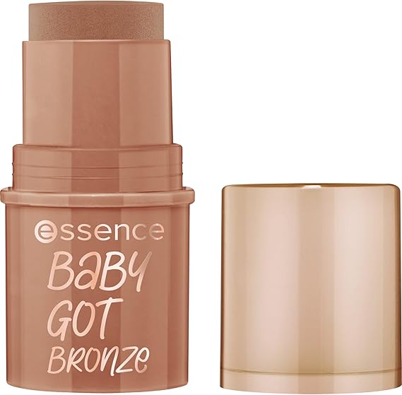 essence baby got bronze bronzing stick, natural, dewy (5.5g) | Buildable Formula, Sunkissed Glow, Silky Soft, Contour and Face Makeup; Vegan, Cruelty Free, Paraben Free, 5.5 ml