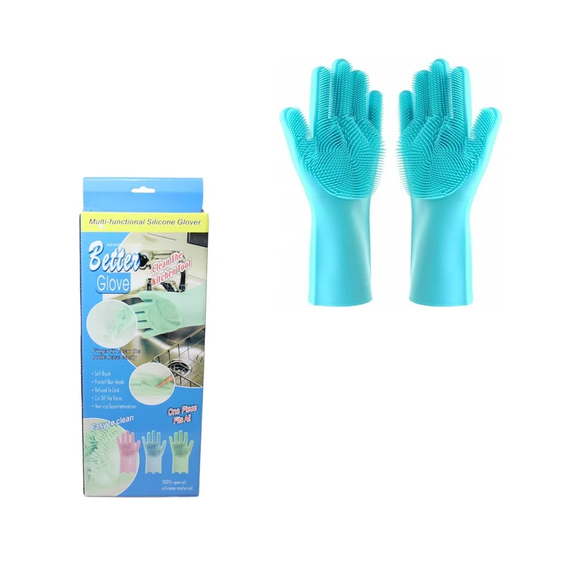Better Glove Cleaning Washing Up Glove with Silicone Brush Bristles 32 cm