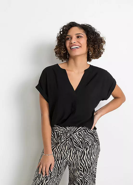 bonprix Slip On V-Neck Blouse