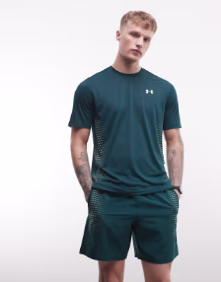 Under Armour Tech Play shorts in arden green