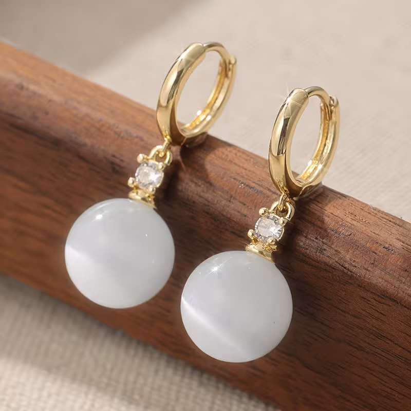 1-Pair YOYO ' Bohemian Teardrop Dangle Earrings - - Plated Retro Drop Earrings Suitable for Summer, Parties, Daily Wear & Holiday Gifts