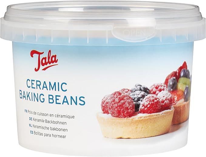Tala Ceramic Baking Beans - Reusable Heat Resistant Blind Weights - Oven Beads for Pies, Tarts, and Pastry Crusts - Bakeware Accessories - Approx. 700g