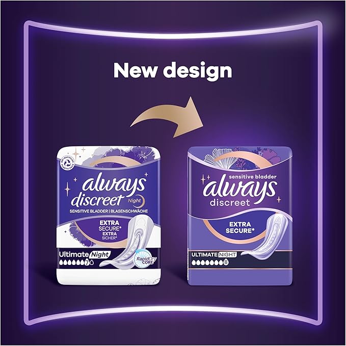 Always Discreet Incontinence Pads Ultimate Night 48x
