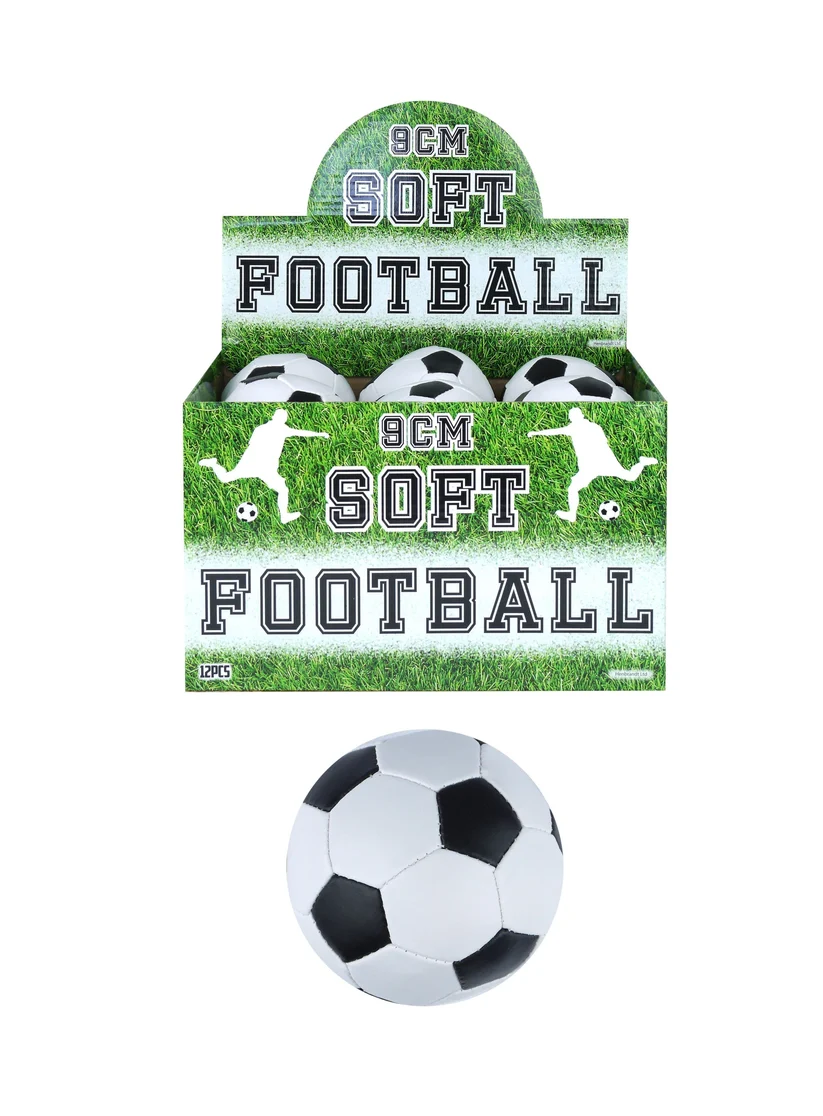 9cm Indoor Outdoor Fun Playing Soft Footballs Black/White Edition Balls