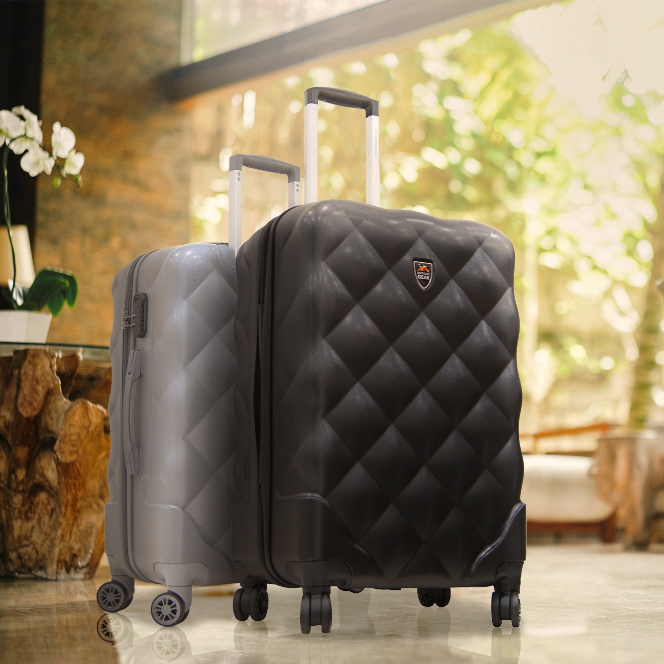 Suitcase Lightweight ABS Carry-on Hand Luggage 4 Spinner Wheels Trolley Case Ultra Durable Carry on Travel Hand Luggage