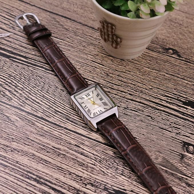 Casio Women's Watch - LTP-V007L-9BUDF Gold Dial, Brown Band, Brown, Strap