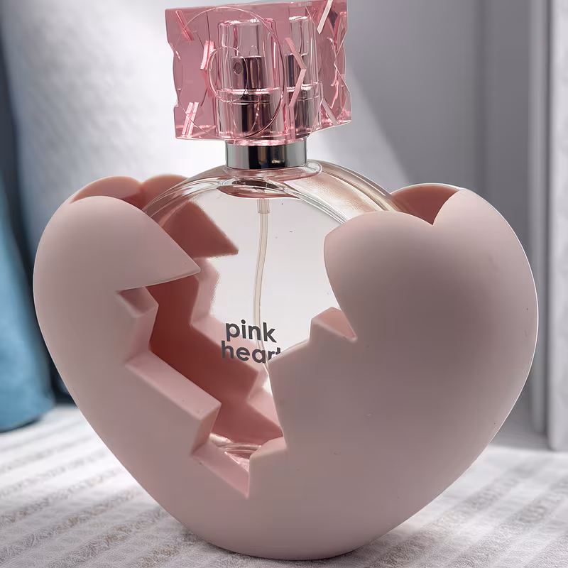 Love Story Perfume, Women's High-End Perfume, Elegant Women's Perfume, Pink Heart Perfume, Fruit Scented, Elegant Fragrance, Long-lasting Aroma, Milk Flavor, Milk-like Flavor, Bergamot Flavor, Magnolia, Geranium Flavor 100ml 3.4oz