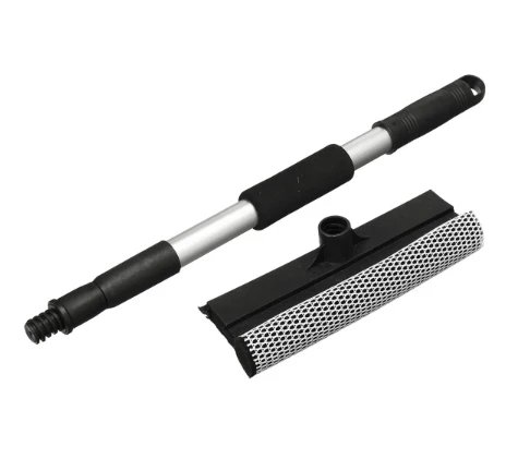 Dual Plastic Bathroom Window Wiper Squeegee and Sponge 61 cm