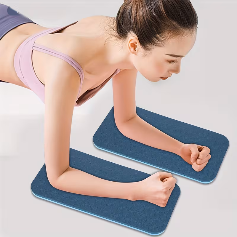2pcs Premium Non-Slip Knee& Elbow Pads for Home Fitness- Multiple Colors TPE Material Protective Gear