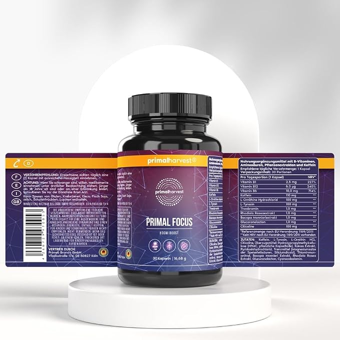 Primal Harvest Daily Two-Step Routine | Multi Collagen Pills + Focus Pills | 2 Pack | 30 Day Supply