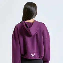 BisonByDesign Women's Muscle Mummy Cropped Hoodie Activewear & Casualwear