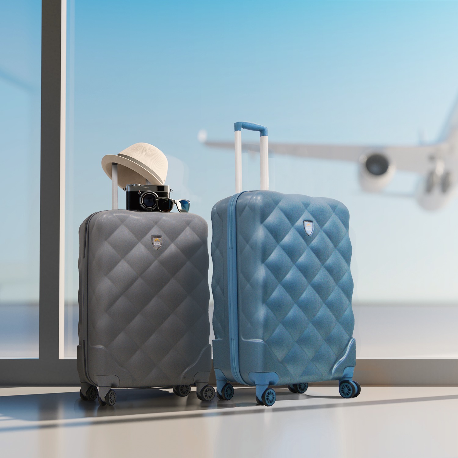 Suitcase Lightweight ABS Carry-on Hand Luggage 4 Spinner Wheels Trolley Case Ultra Durable Carry on Travel Hand Luggage