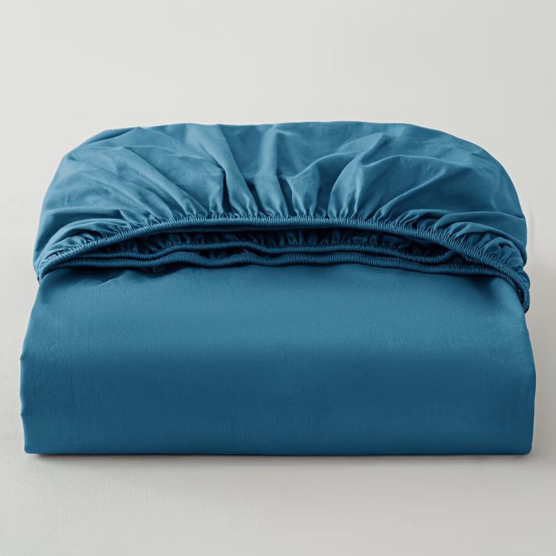 A Solid Color Brushed Bed Cover, Bedspread, Bedding, Excluding Pillowcases