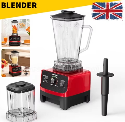 600W Dual-cup Blender UK Plug Vegetables & Fruits Juicer Stationary Mixer Food Processor Juicer Smoothie Maker for Kitchen