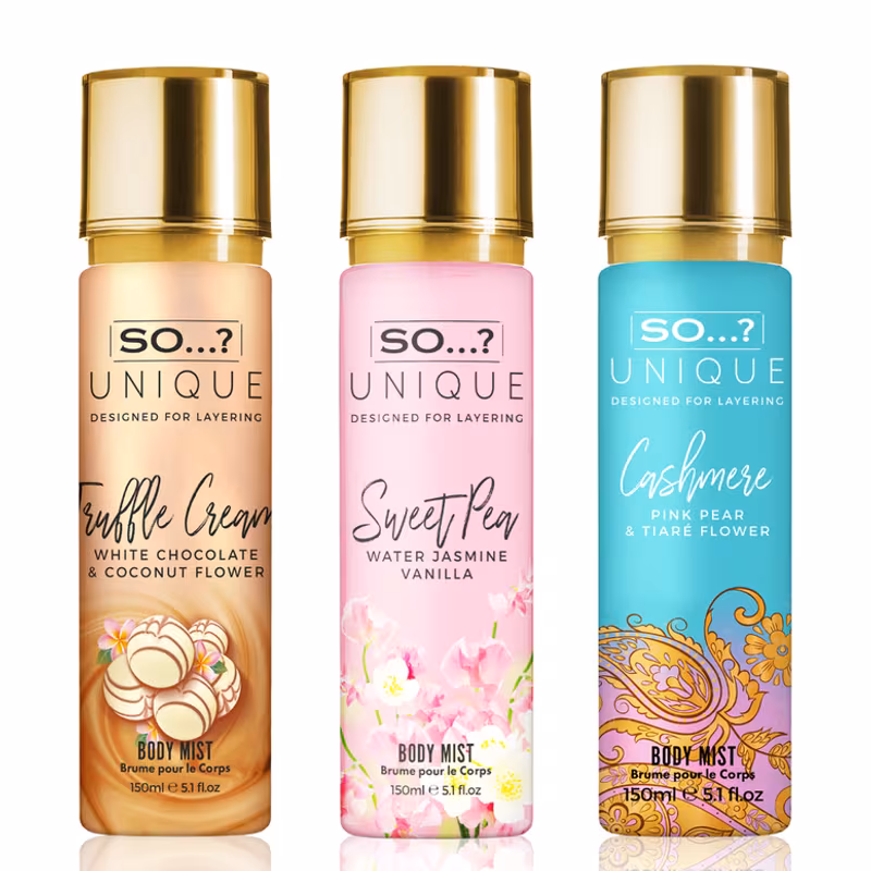 So…? Unique Love Storm Fragrance Bundle – 3 x 150ml