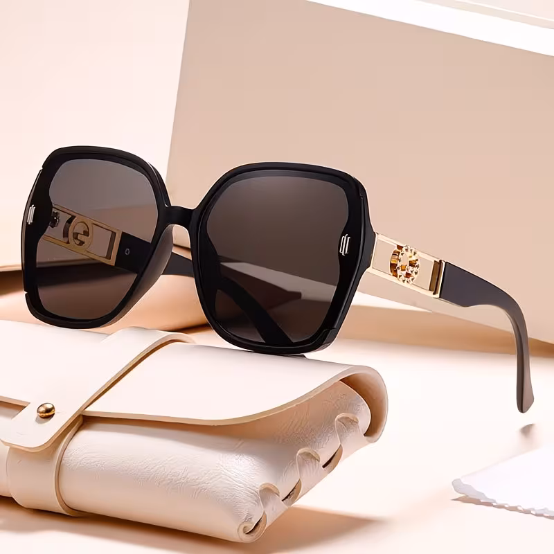 Ladies' Classic Retro Rectangular Fashion Glasses - Anti Reflective PC Lenses, Lightweight Plastic Frame - Equipped with White Glasses Bag, Suitable for Multiple Occasions, Party Decoration Accessories, Simple And Trendy Glasses, Anti Glare Design
